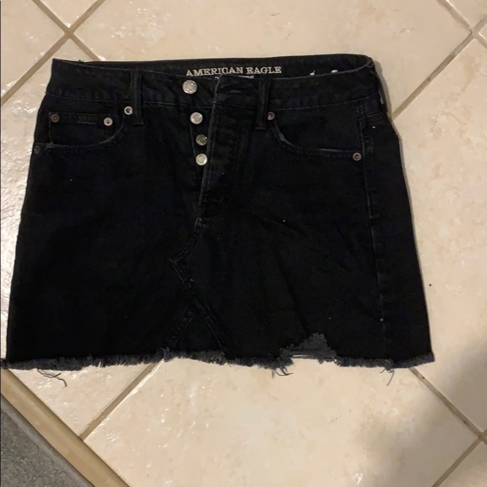 Button up black skirt